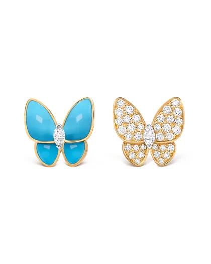 DOUBLE BUTTERFLY EARRINGS